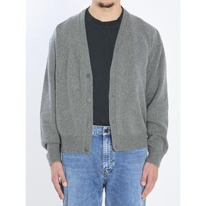 THE ROW Men's V-Neck Button-Front Cardigan Men GREY Sweaters & Cardigans